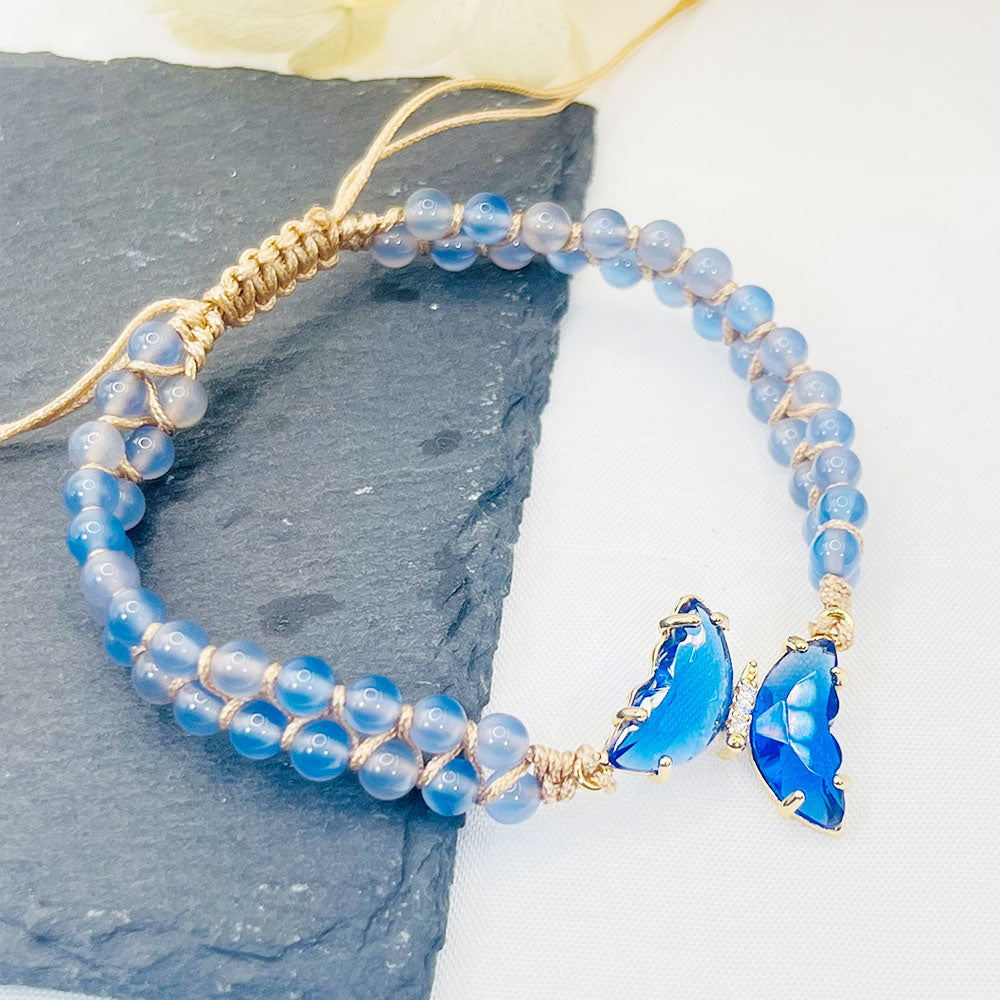 Butterfly Woven Crystal Bracelet