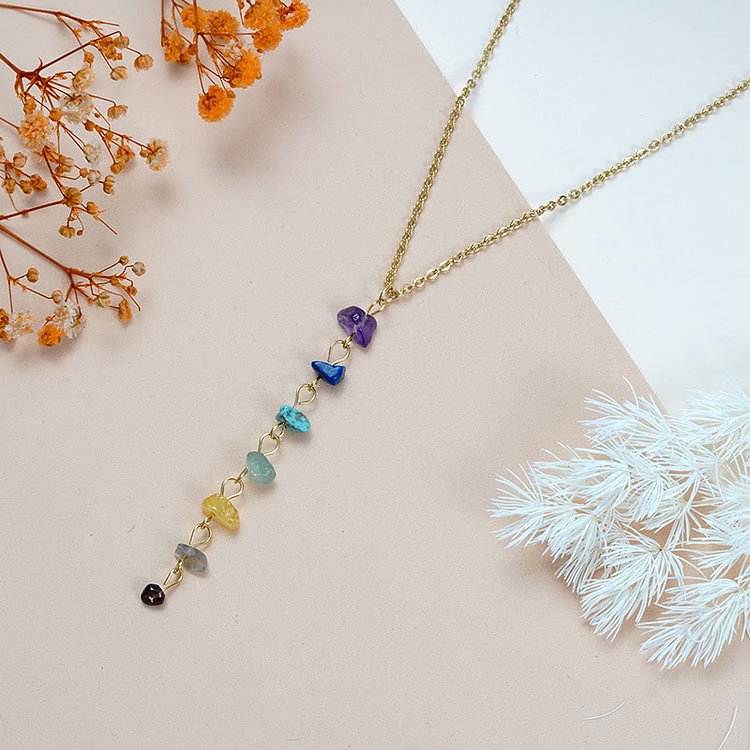 Chakra Tassel Pendant Necklace