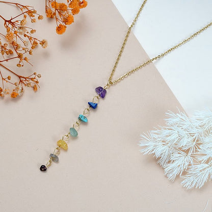 Chakra Tassel Pendant Necklace