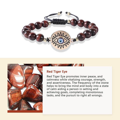 Fee Now: Tiger Eye Evil Eye Protection Bracelet