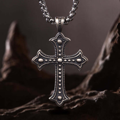 Sterling Silver Cross High Street Pendants Necklace