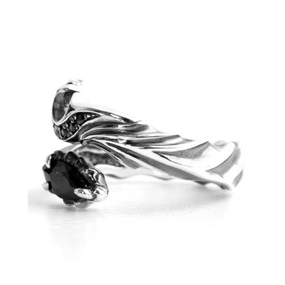 Evil Black Onyx Twisted Cascade Ring