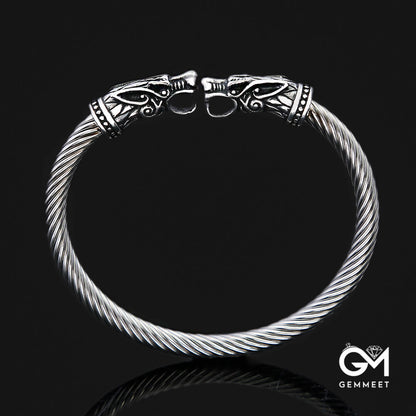 Viking Titanium Steel Solid Faucet Bracelet