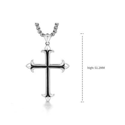 Sterling Silver Arrow Cross Pendants Necklace