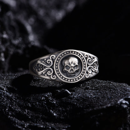 Skull Totem Adjustable Punk Ring