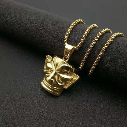 East Sanxingdui Gold Mask Ethnic Style Gold-plated Pendant