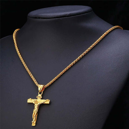 "Life Of Christ" Jesus Cross Necklace