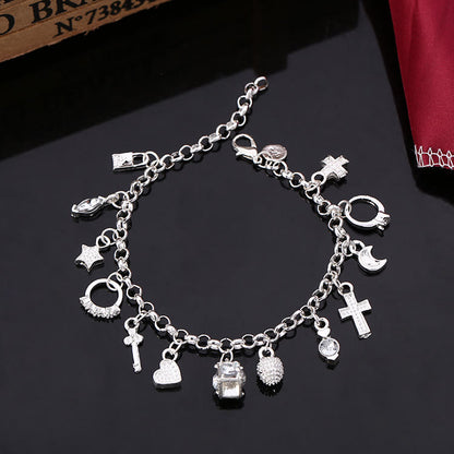 Thirteen Hanging Pieces Women Bracelet