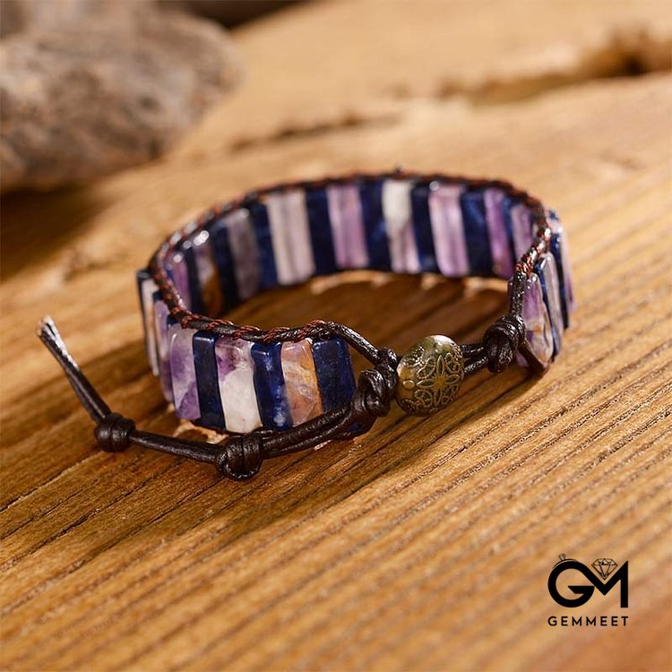 Amethyst Lapis Lazuli Bracelet