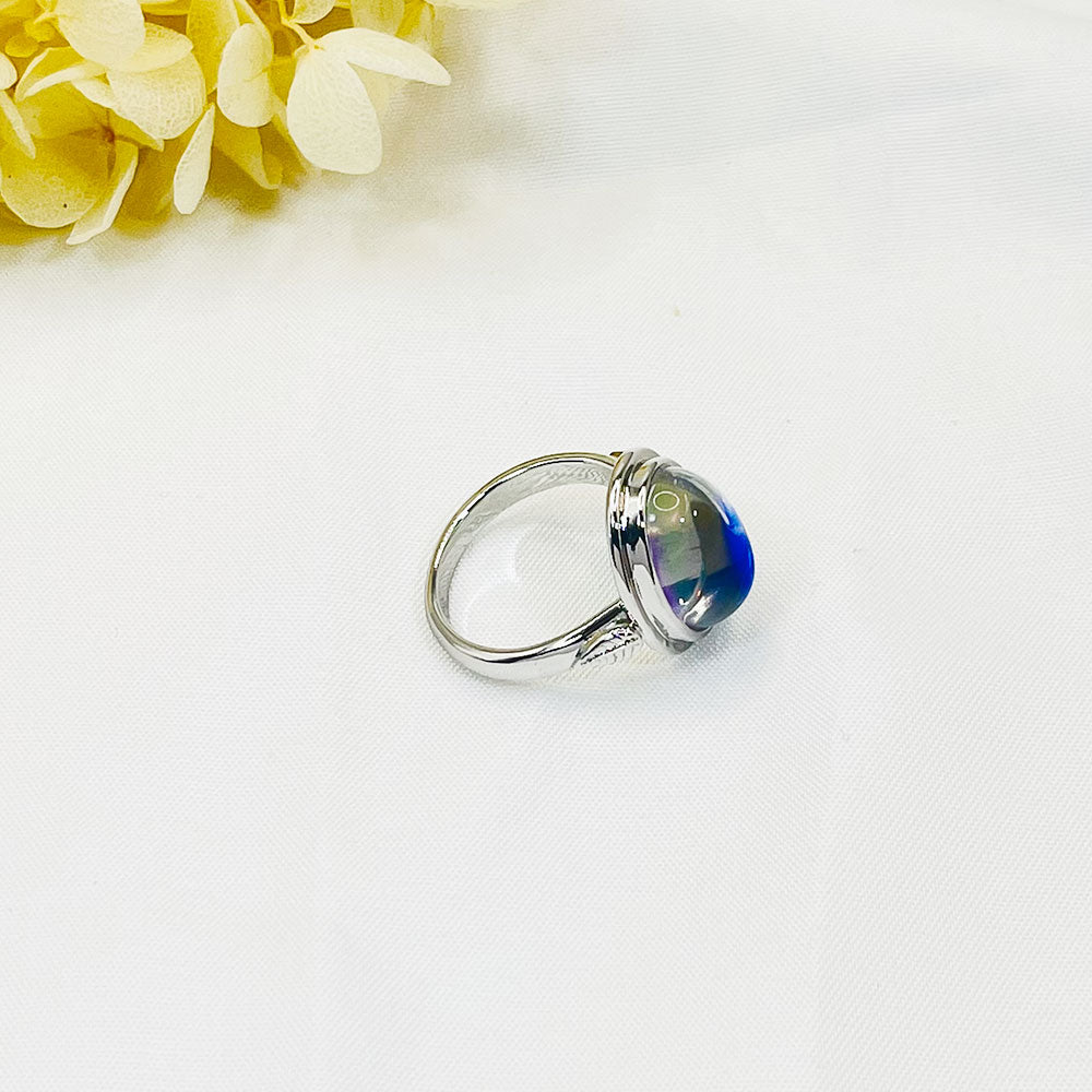 Bohemia Big Oval Moonstone Ring