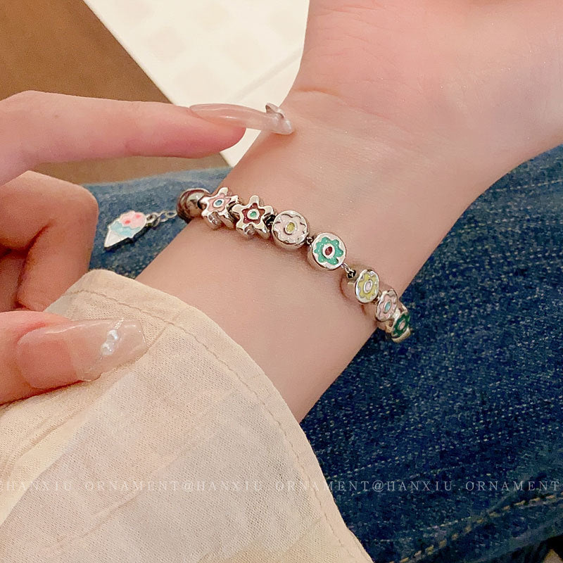 Titanium Steel Ice Cream Star Bracelet