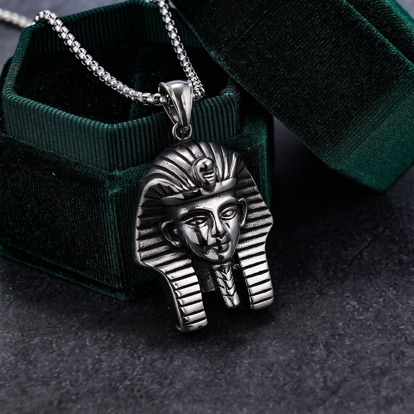 Ancient Egyptian Myth Snake Body Human Face Stainless Steel Pendant