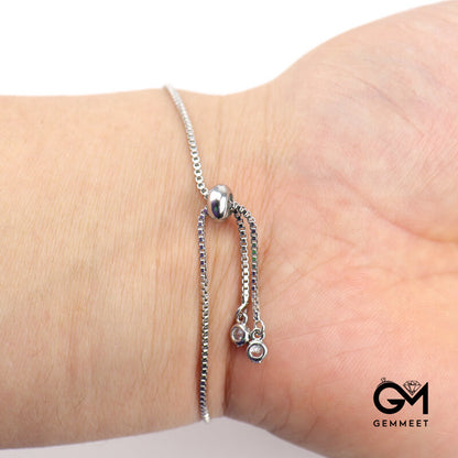 Single Stone Simple Adjustable Bracelet