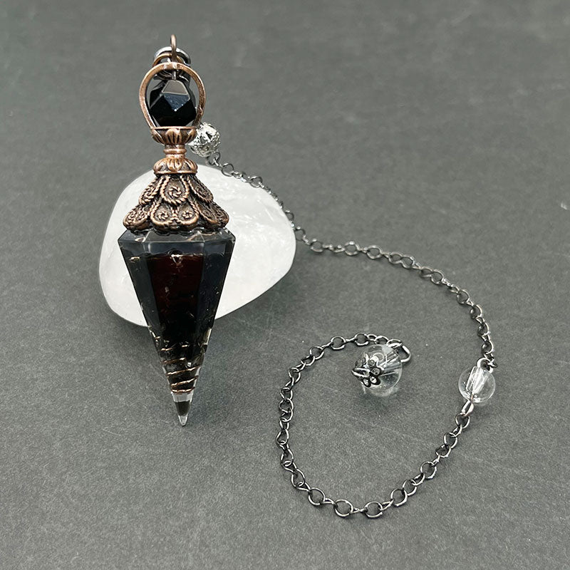 Crystal Obsidian Calm And Peace Pendulum