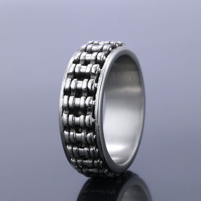 Locomotive Chain Stainless Steel Ring