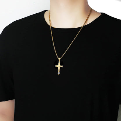 "I CAN DO ALL THINGS" Men's Strength Cross Necklace