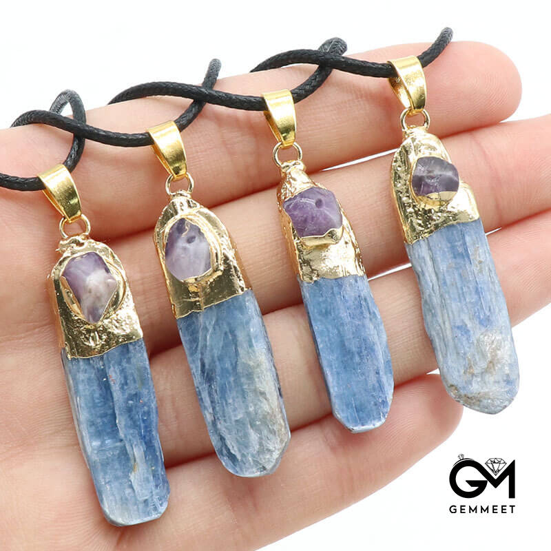 Stone Irregular Long Pendant Necklace