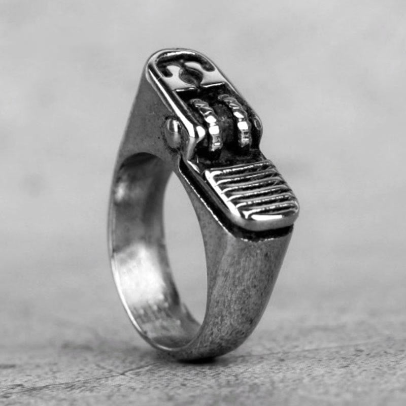 Punk Metal Lighter Men Ring