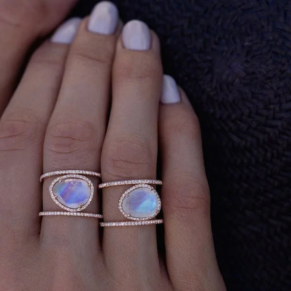 Irregular Moonstone Ring