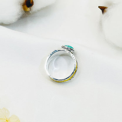 Bohmia Aquamarine Spinner Ring