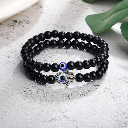 Evil Eye With Hamsa Protection Bracelet