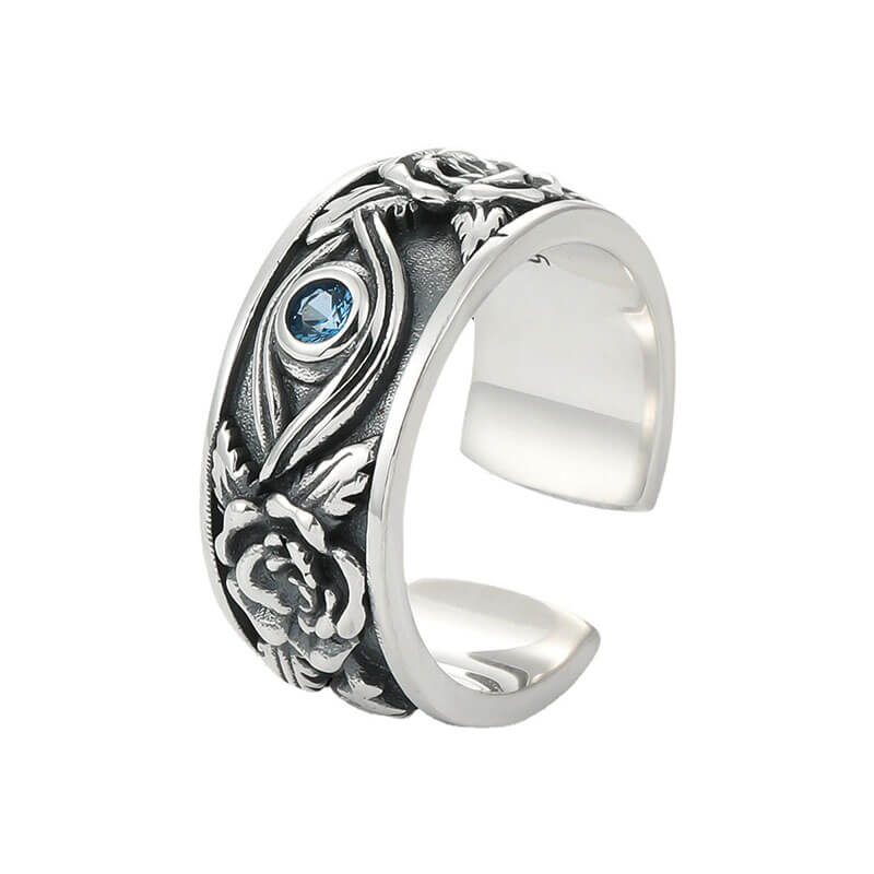 Eye of Horus Retro Rose Totem Ring