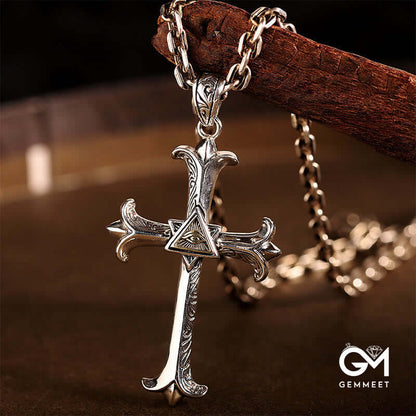 "Eye of God" Cross Necklace