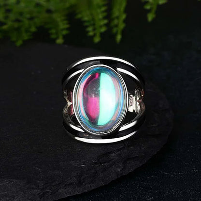 Pure Colorful Moonstone Orgone Ring