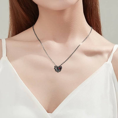 Women's Black Gothic Rib Cage Necklace