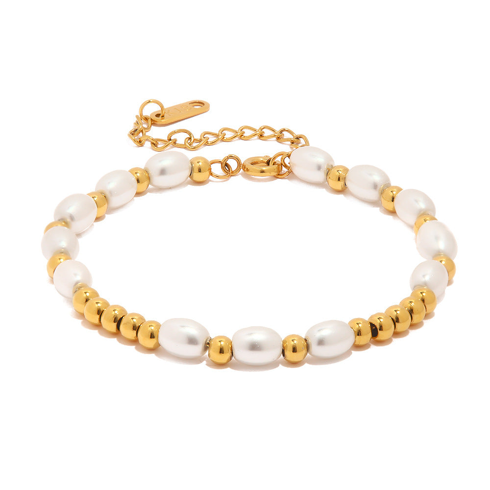 Pearl All-in-one Stainless Steel Bracelet