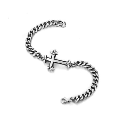 Cross Sterling Silver Cuban Chains