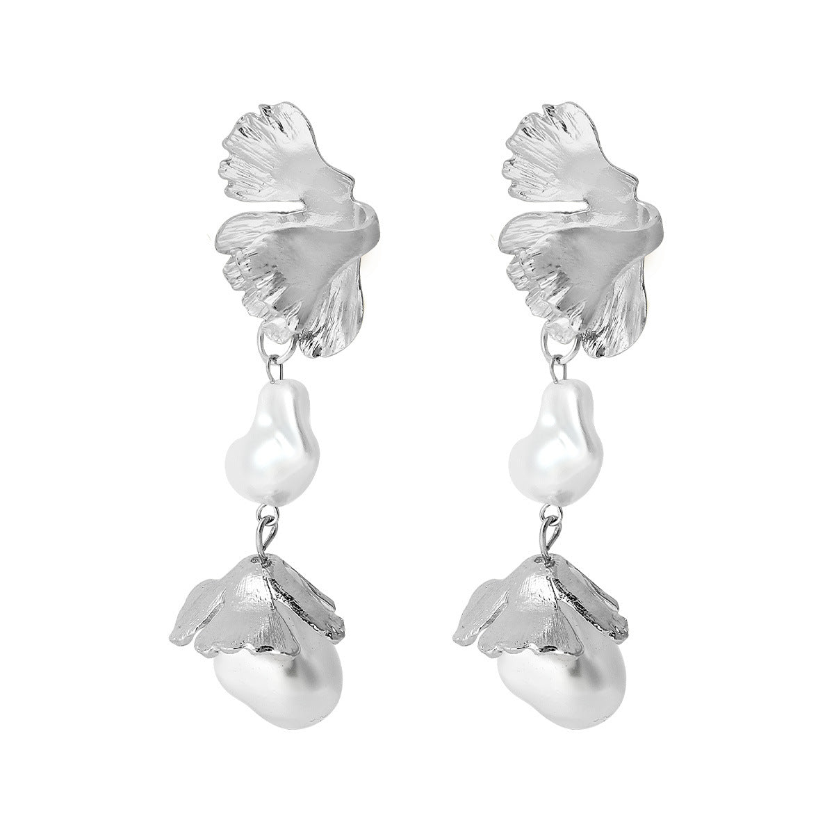 Baroque Style Pearl Stamen Fashion Earrings