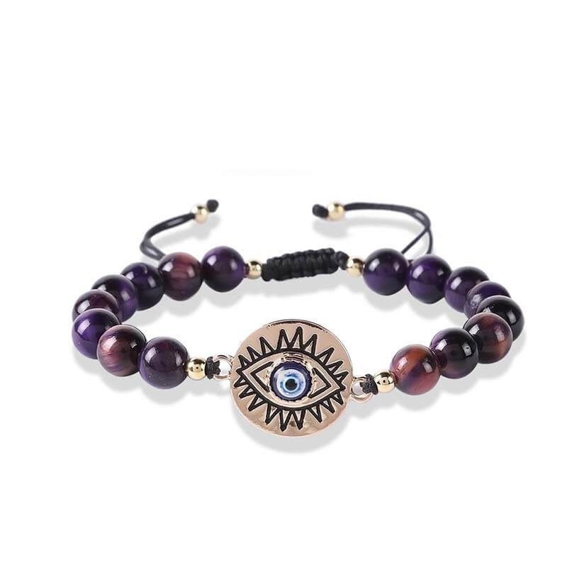 Tiger Eye Evil Eye Protection Bracelet