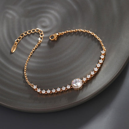 Micro-encrusted Zirconia Exquisite High-end Light Luxury Bracelet