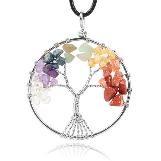 Tree of Life Pendant Woven Necklace