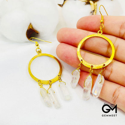 Bohemia Circle Crystal Earrings