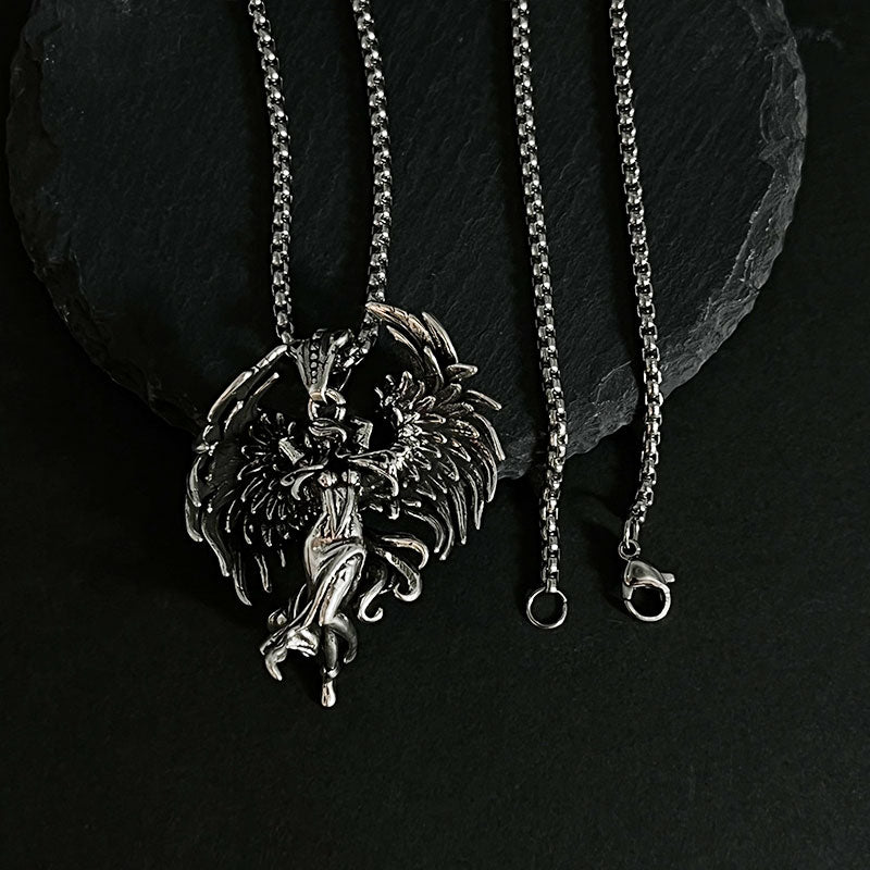 Retro Angel Wings Necklace