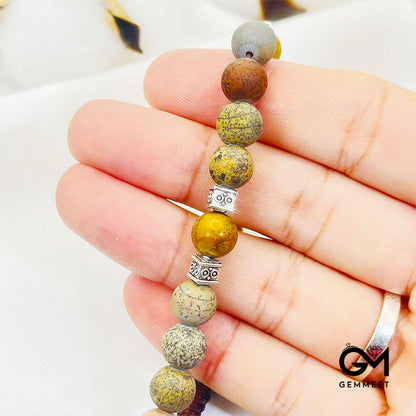 Simple Relieve Fatigue Jasper Bracelet