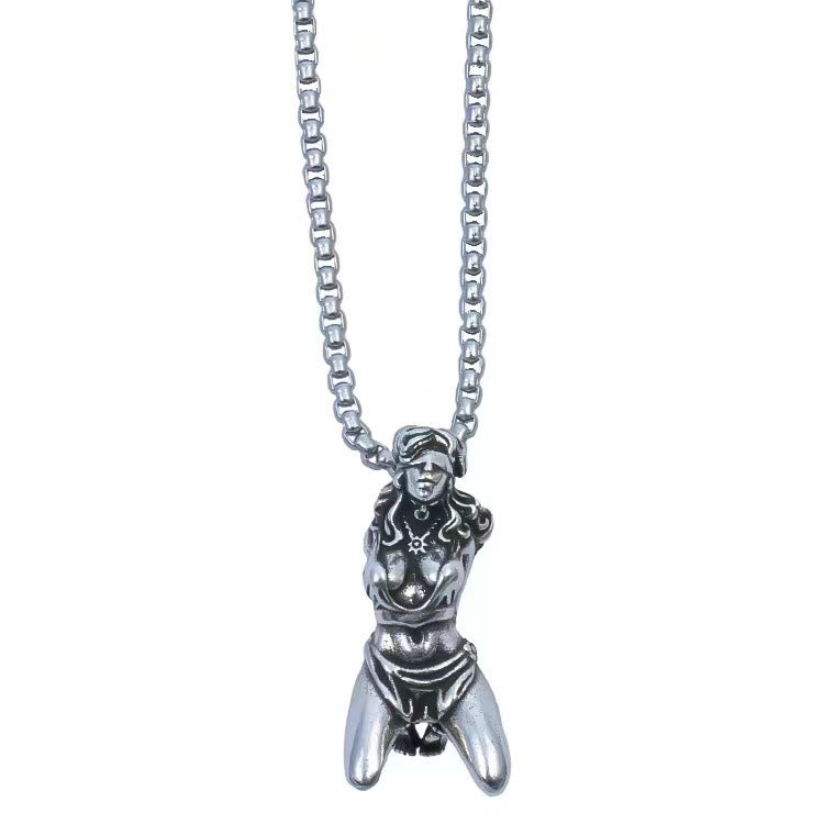 Suffering Goddess Pendant Necklace