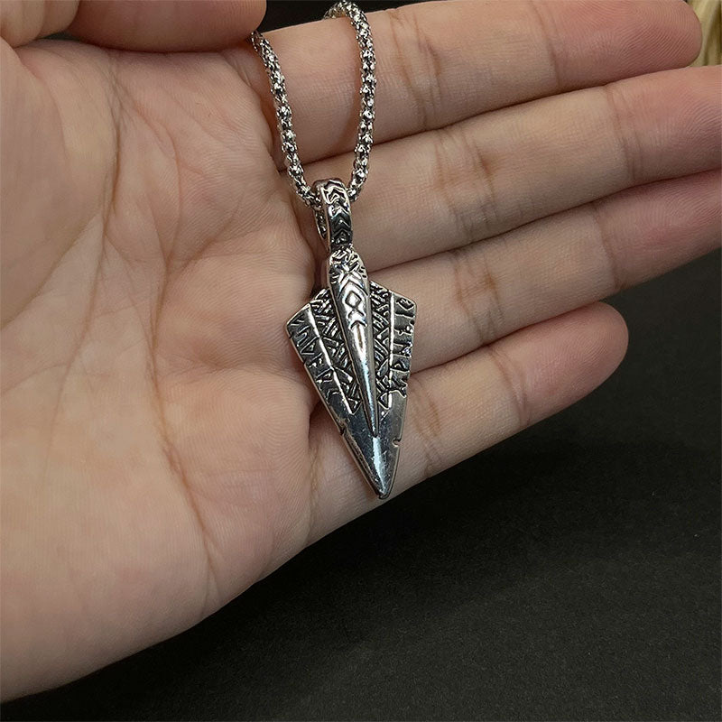 Vintage Men's Viking Arrow Necklace