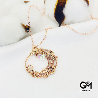 Bohemia Moonstone Crescent Moon Necklace