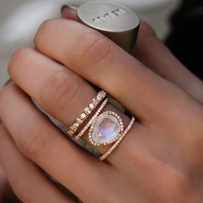 Irregular Moonstone Ring