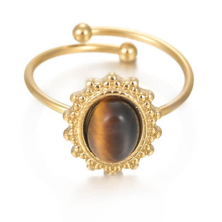 Tiger Eye Protection Ring