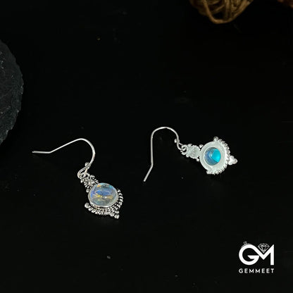 Retro Moonstone Healing Earrings