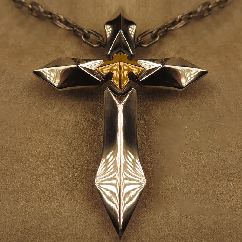 "Soul of the Warrior" - Crossed Swords Necklace