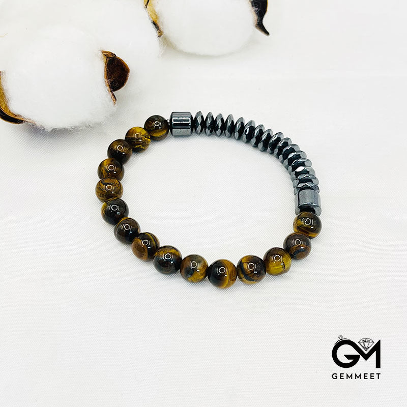 Tiger Eye Hematite Fashion Bracelet