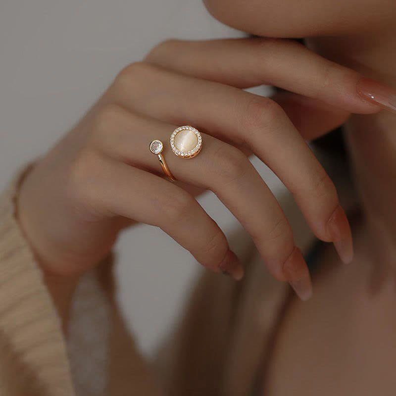 Moonstone Meditation Ring