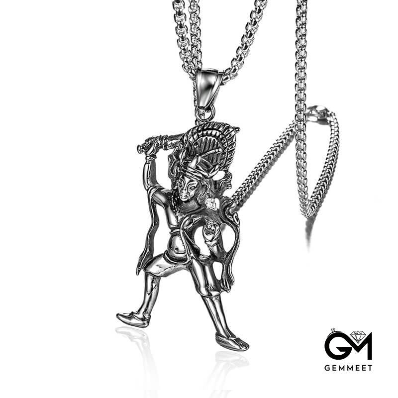 Stainless Steel Totem Retro Pendant Necklace