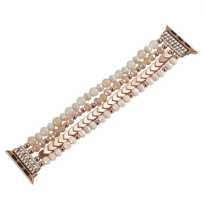 Alloy Arrow Crystal Beaded Watch Strap Bracelet