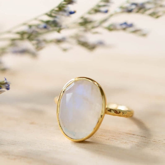 Intellectual Elegance Moonstone Ring